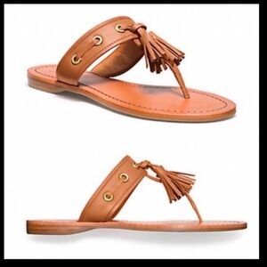 Coach Sheena Leather Tassel Sandal. Size 8.5
